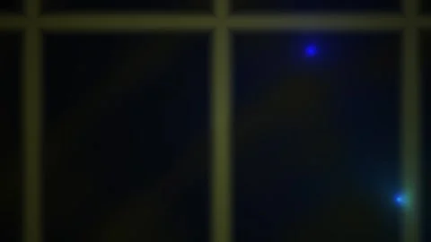 Abstract light pulses appearing in a dark window frame at night. 스톡 동영상 340520322