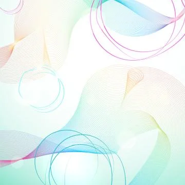 Abstract light rainbow guilloche background Stock Illustration