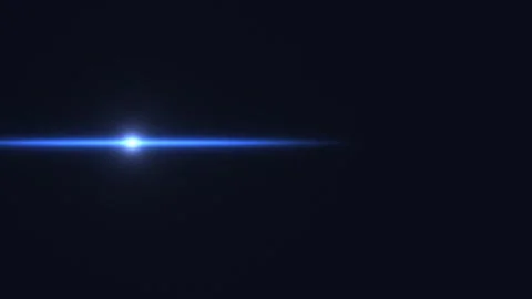 Abstract light ray shining in dark space with blue tone Stock Footage 338188281