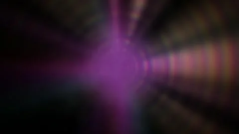 Abstract light rays and colorful laser beams creating a vibrant tunnel effect Видео 340412713