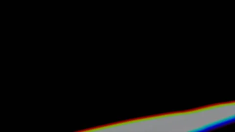 Abstract Light Rays Chromatic Aberration Black Bg 動画素材 346442740