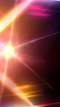 Abstract light rays creating vibrant lens flare effects Stock Illustration