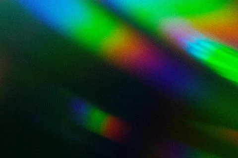 Abstract light rays displaying a rainbow spectrum, creating a vibrant colorful Foto stock