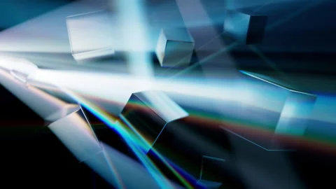 Abstract light rays experiment 3d animation. 動画素材 300507303