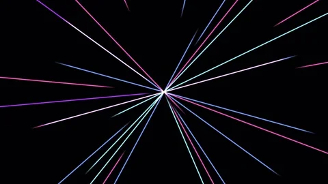 Abstract light rays exploding outwards on black background with cinematic m.. Video stock 342507340