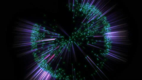 Abstract light rays. Futuristic Technology Видео 237915108