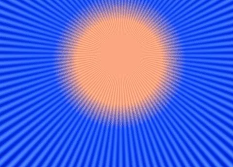 Abstract light rays of sun on blue sky background 스톡 일러스트