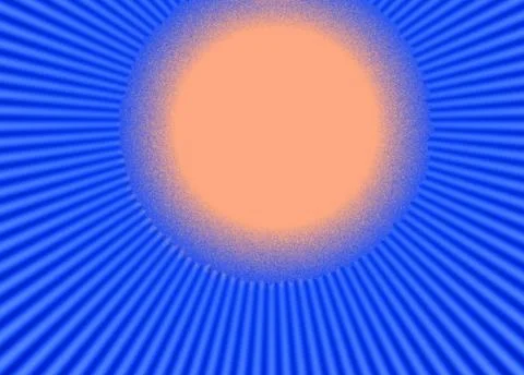 Abstract light rays of sun on blue sky background 스톡 일러스트