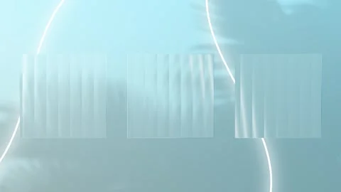 Abstract light reflections on glass panels, cinematic slow motion Stock Footage 333152852
