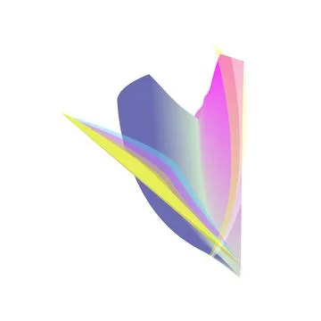 Abstract light refraction and color gradient design Stock Illustration