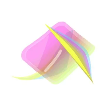Abstract light refraction creating a colorful layered effect Stock Illustration