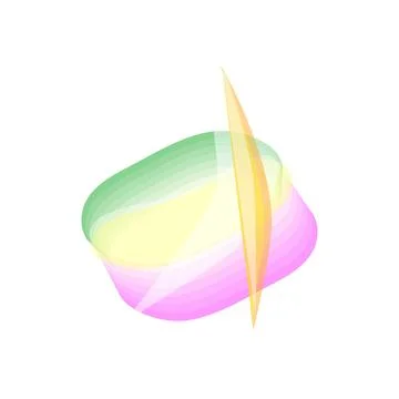 Abstract light refraction creating vibrant gradient color effect Stock Illustration