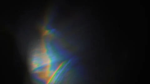 Abstract light refraction in darkness Video stock 342947689