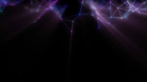 Abstract light shapes from colored luminous rays. Stock Footage 123982475
