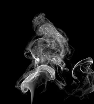 Abstract light smoke on a dark background Stock Photos