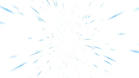 Abstract Light Speed Motion Background with Radiant Blue Lines. Stock Footage 340025593