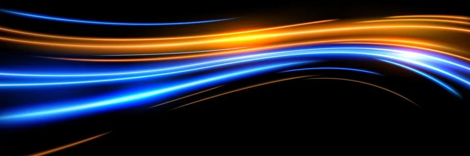 Abstract Light Speed Motion Effect, Vector Illustration Illustrazione stock