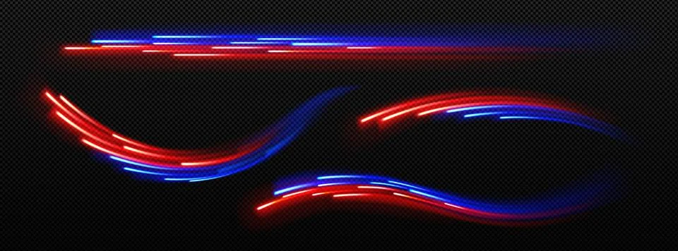 Abstract light speed motion trails, dynamic glow Illustrazione stock