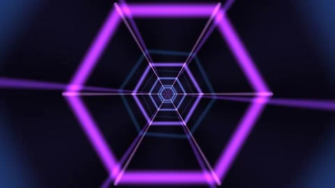 Abstract Light-Speed Tunnel Background Seamless Loop Video stock 342422043