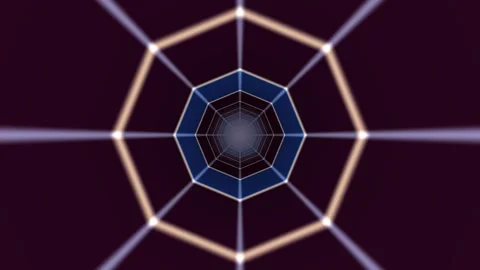 Abstract light speed tunnel background creates dynamic Stock Footage 342486509
