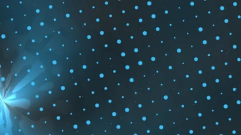 Abstract Light Spiral Motion in Deep Blue Scene With Dots Vídeos de archivo 328589045