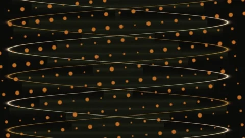 Abstract Light Spirals Moving in Dim warm Glow Setting Stock-Footage 327945831