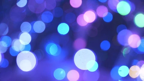 Abstract light spots background Volume moving in the dark Stock Footage 94728199