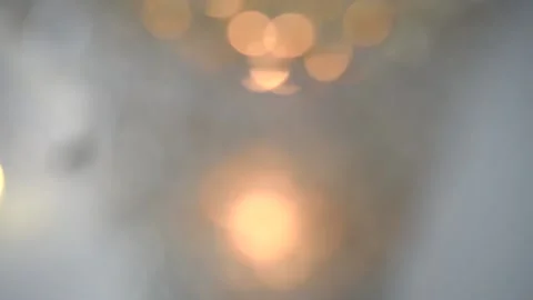 Abstract light spots, defocused burnin candles Stock Footage 87222751