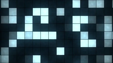 Abstract Light Squares Loop Background with Seamless Pixel Flashes Stock Footage 331999833