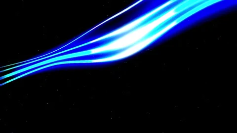 Abstract Light Streaks Flowing Smoothly with Subtle Color Gradients on Dark.. Stock-Footage 346876166