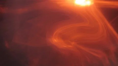 Abstract light streaks with glowing orange and red blurred curves Stock Illustration