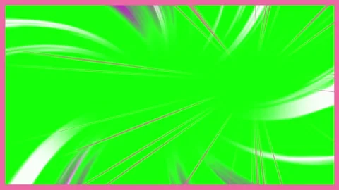 Abstract light streaks on green screen. Dynamic motion lines for video editing Vidéo 340717862