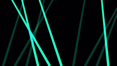 Abstract light streaks moving dynamically in digital space with dark backgr.. Video stock 342511489
