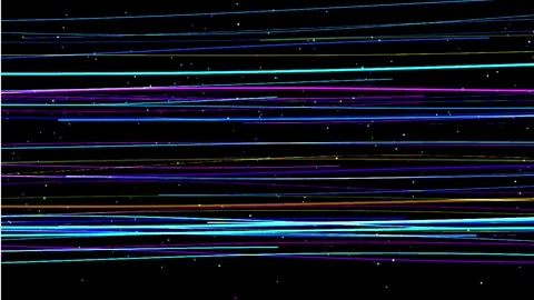 Abstract light streaks moving fast across a dark background with blue and p.. 스톡 동영상 346218973