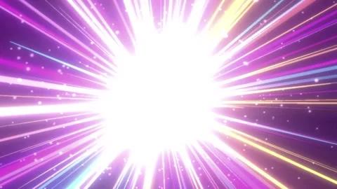 Abstract light streaks radiating from center with speed and energy during n.. Stock Footage 346142355