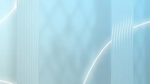 Abstract light streaks on a soft blue gradient background, motion graphics Stock Footage 333152873