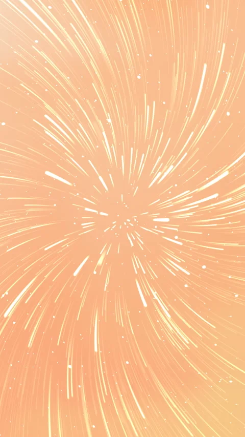 Abstract Light Streaks Swirling in Soft Peach Background Vidéo 334492950