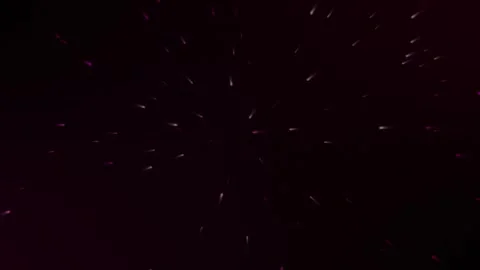 Abstract light streaks zooming through dark space, a hyperspace travel effect Stock Footage 338986546
