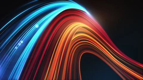 Abstract light streams representing speed and energy 库存影片 329055267