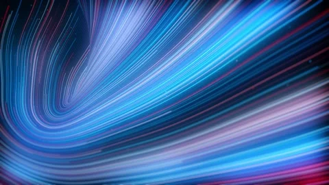 Abstract Light Strings Patterns Flowing Background Loop Stock Footage 154471197