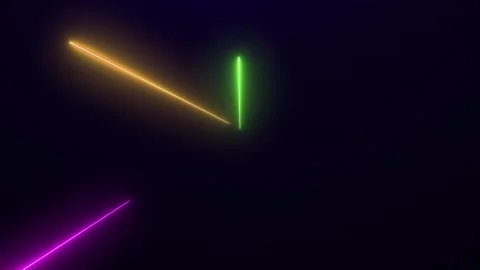 Abstract light stripes flying from the center. Bright neon beams Stock Footage 254072265