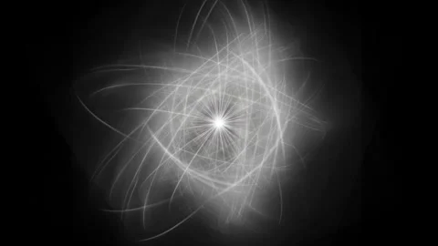 Abstract Light Swirls and Lines in Black Background for Artistic Design Stock Footage 337227189