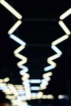 Abstract light technology background. Blur light. Defocused lamps Stock Photos