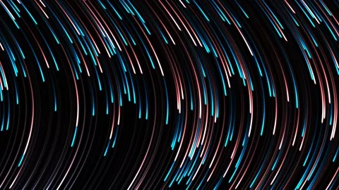Abstract Light Trails on Black Background Dynamic Motion Blur Effect. Stock Footage 339920527