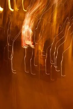 Abstract light trails creating artistic motion blur texture Stock Photos