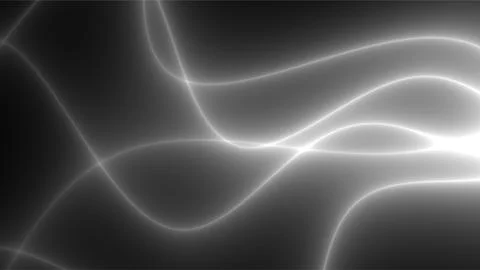 Abstract Light Trails in Dark Background for Creative Design. Stock Illustration