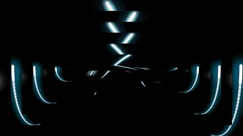 Abstract Light Trails in Dark Space. Stock-Footage 329927425