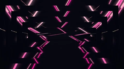 Abstract Light Trails in Dark Space Stock Footage 332161702