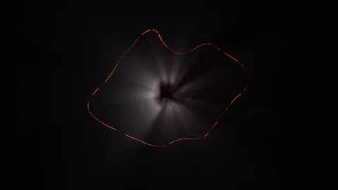 Abstract light trails in darkness with dynamic motion and bokeh effects for.. Stock Footage 342507337