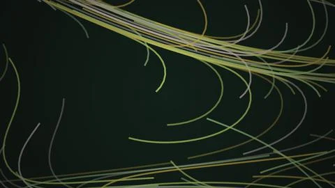 Abstract light trails with flowing lines in dark background Stock Illustration